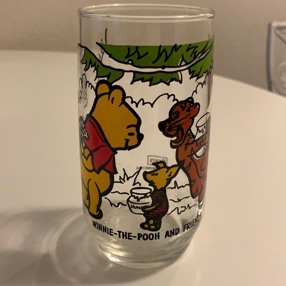 Vintage Sears Winnie the Pooh and Friends Glass Walt Disney Piglet Tigger 5"